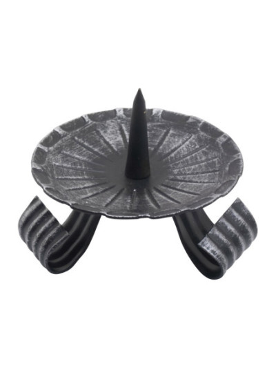Candelero de hierro negro D 8 cm