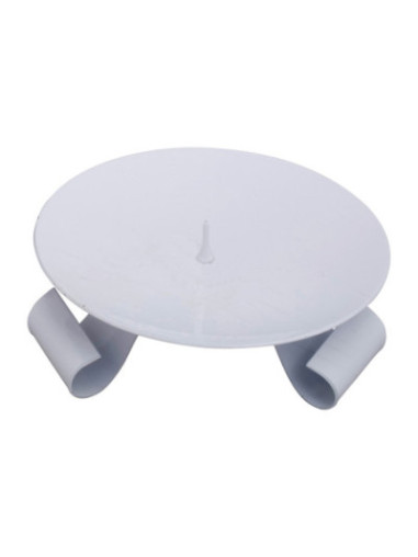 Candelero de hierro blanco D 12,5 cm
