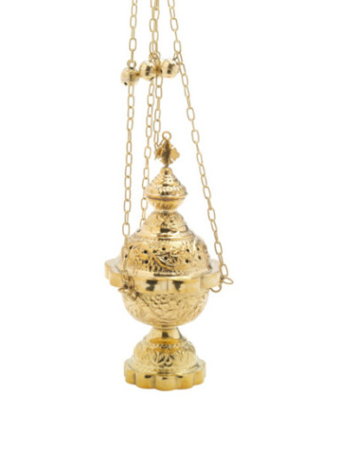 Incensario con campanillas H 25 cm