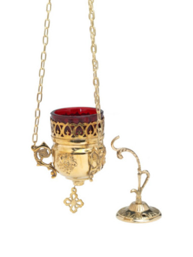 Gancho de lampara pulido L 14 cm