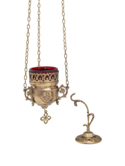 Gancho de lampara antiguo L 14 cm