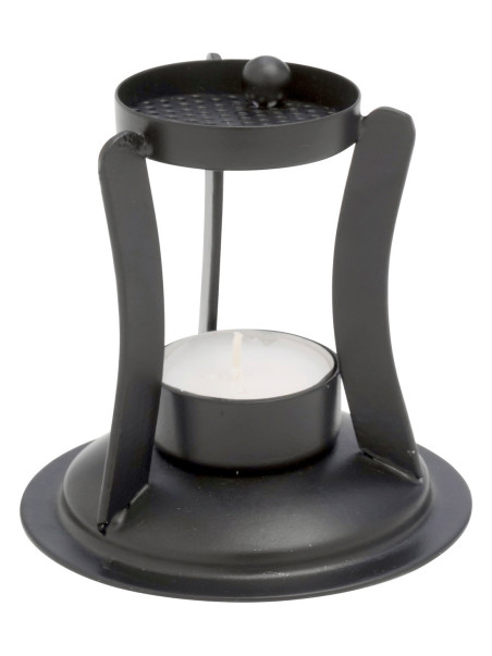 Quemador de incienso negro H 10 cm