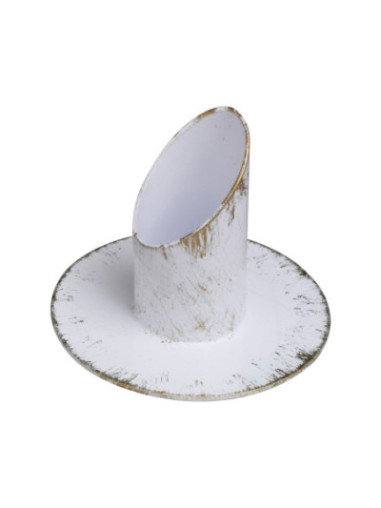 Candelero blanco D 3 cm