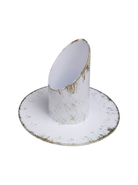 Candelero blanco D 3 cm