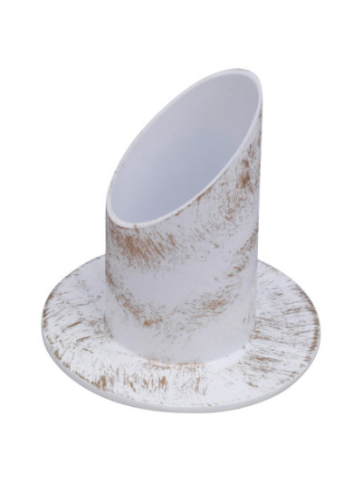 Candelero blanco D 4 cm