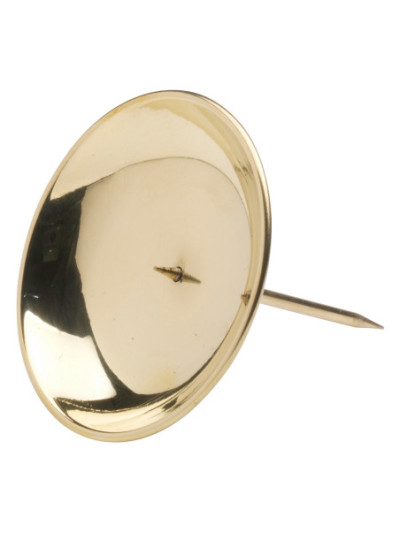 Candelero adviento pulido D 8 cm