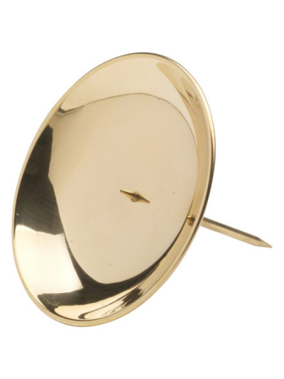 Candelero adviento pulido D 10 cm