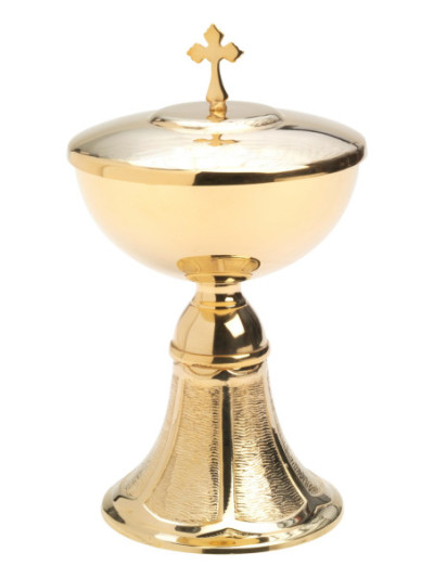 Copón dorado H 20,5 cm