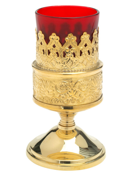 Lampara roja H 13 cm