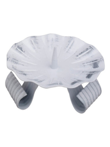 Candelero de hierro blanco/plata D 11 cm