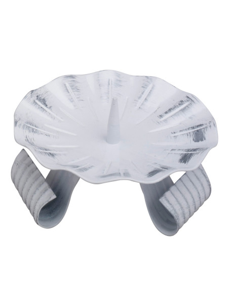 Candelero de hierro blanco/plata D 11 cm