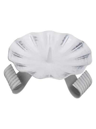 Candelero de hierro blanco/plata D 12,5 cm