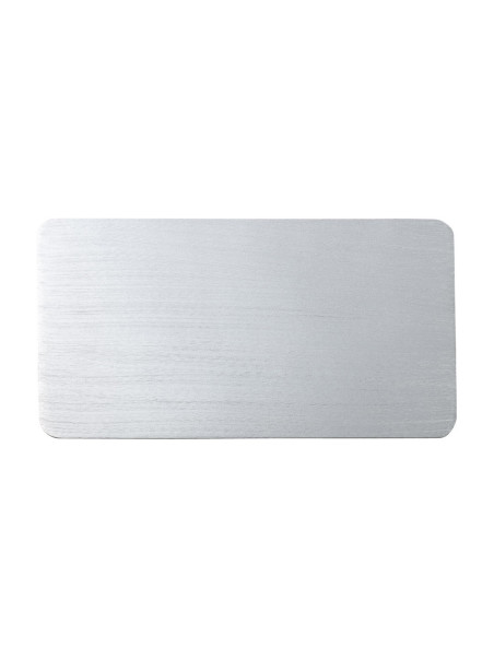 Platillo de aluminio plata 30x16 cm