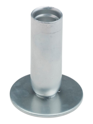 Candelero de hierro plata H 8 cm