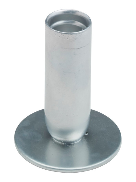 Candelero de hierro plata H 8 cm