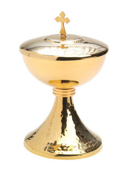 Copón dorado H 19,5 cm
