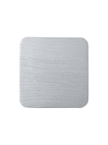 Platillo de aluminio plata 12x12 cm
