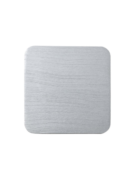 Platillo de aluminio plata 12x12 cm