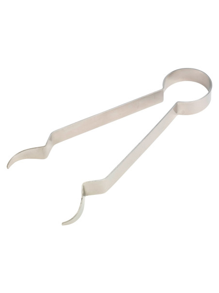 Pinza para carbón niquelado L 18 cm