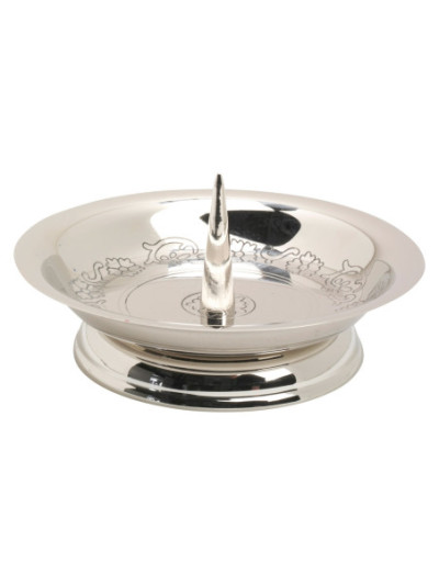 Platillo niquelado con espina D 14 cm