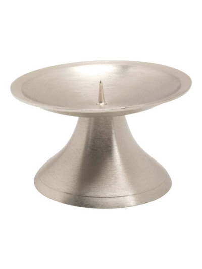 Candelero niquelado espina pequeña D 9 cm