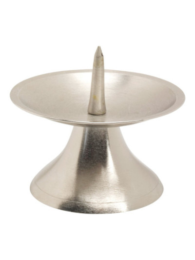 Candelero niquelado espina grande D 9 cm