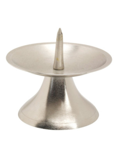 Candelero niquelado espina grande D 9 cm