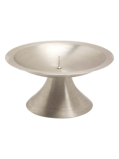 Candelero niquelado espina pequeña D 11 cm mate