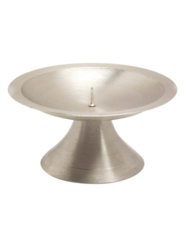 Candelero niquelado espina pequeña D 11 cm mate