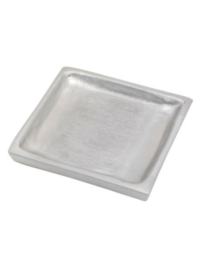 Platillo de aluminio mate 8x8 cm interno