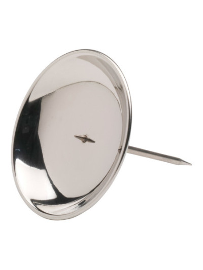 Candelero adviento niquelado puldio D 10 cm