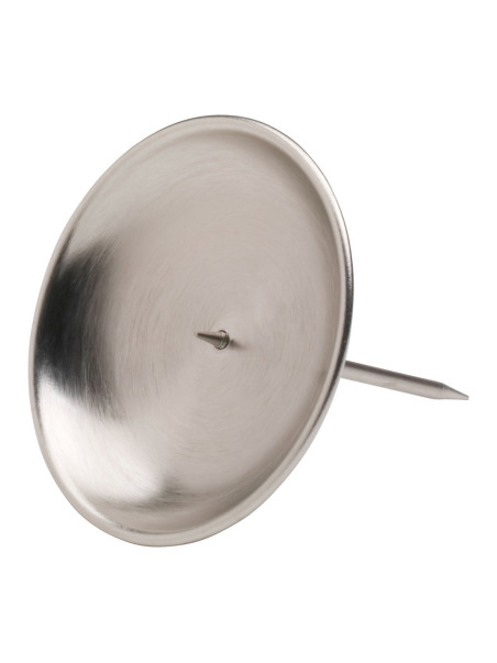 Candelero adviento niquelado mate D 10 cm