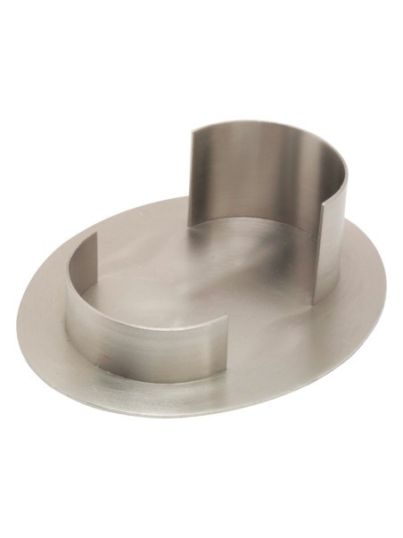 Platillo oval niquelado 9x5 cm interno