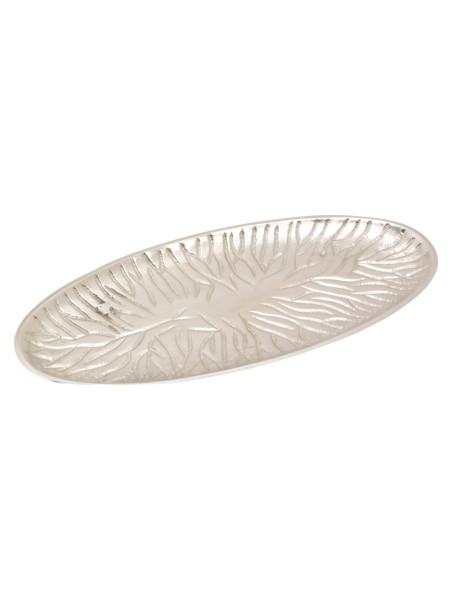 Platillo oval niquelado 17x7 cm