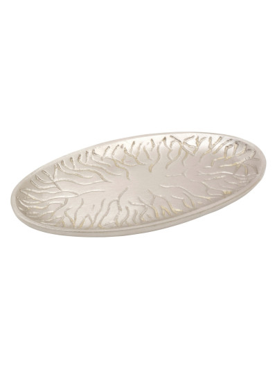 Platillo oval niquelado 13x6 cm