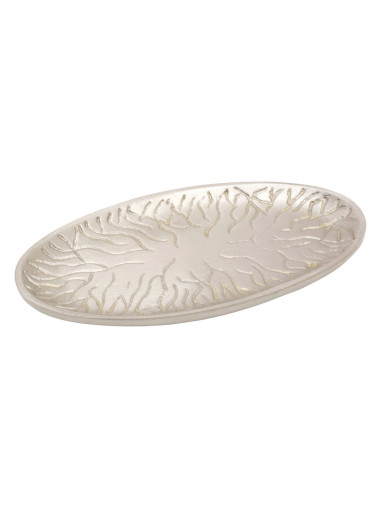 Platillo oval niquelado 13x6 cm