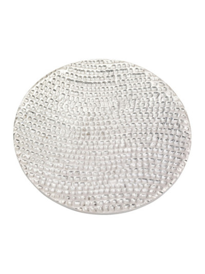 Platillo de aluminioóptica plata D 12 cm