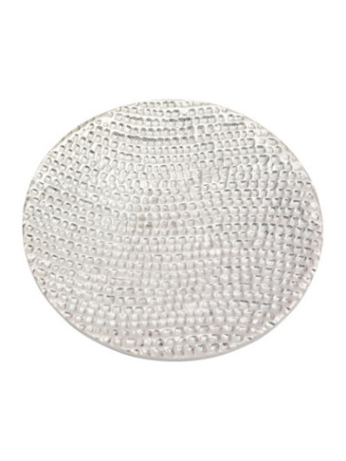 Platillo de aluminioóptica plata D 12 cm