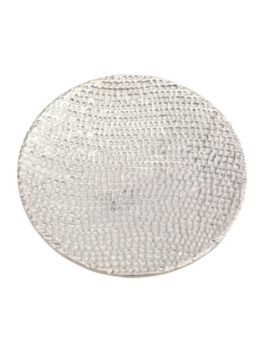 Platillo de aluminio óptica plata D 14 cm