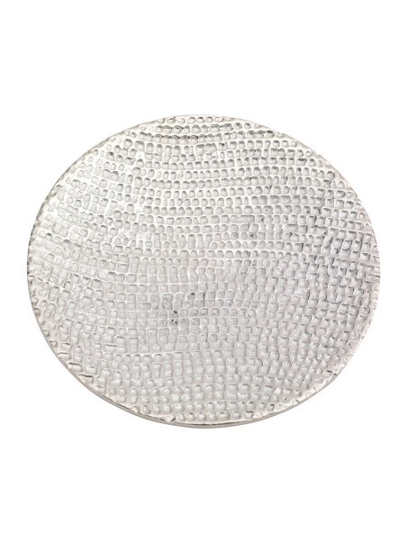 Platillo de aluminio óptica plata D 14 cm