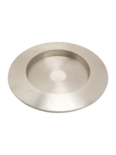 Candelero de aluminio niquelado D 12 cm interno