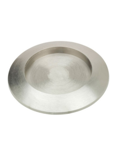 Candelero de aluminio niquelado D 14 cm interno