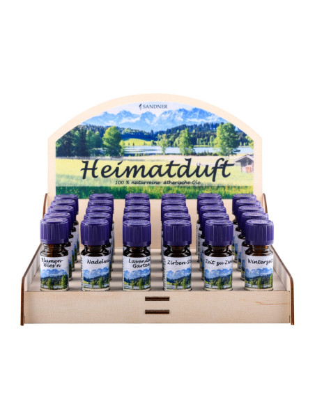 Mostrarador madera para aceites esenciales