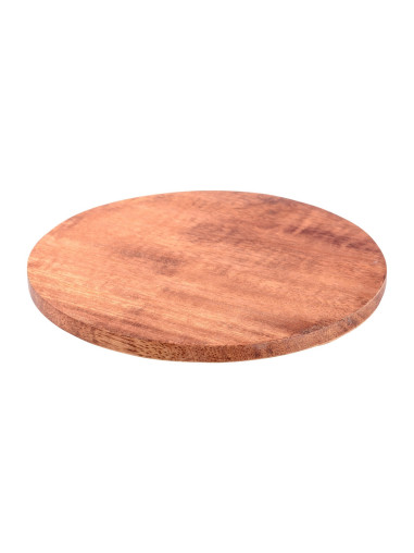 Platillo de madera oscura D 10 cm