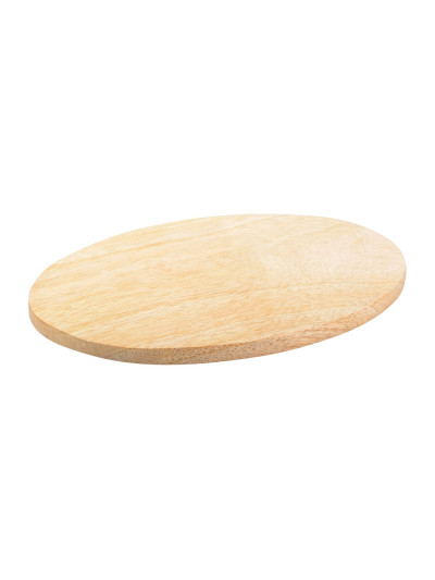 Platillo de madera natural oval D 17x12 cm