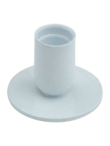 Candelero de hierro blanco H 4,5 cm