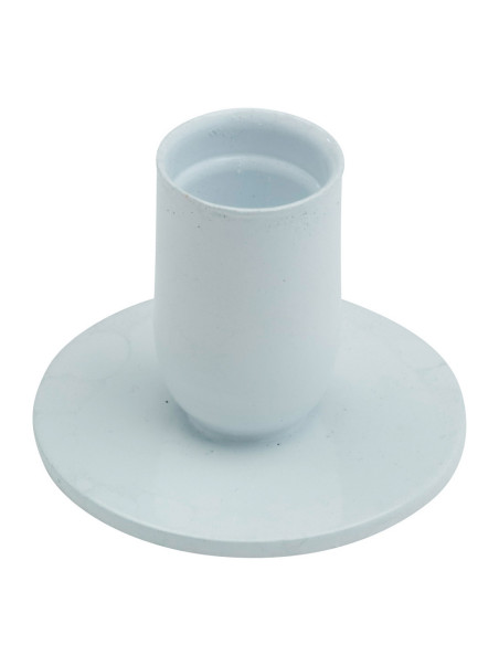 Candelero de hierro blanco H 4,5 cm