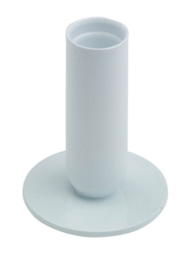 Candelero de hierro blanco H 8 cm