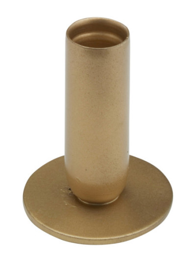 Candelero de hierro oro H 8 cm