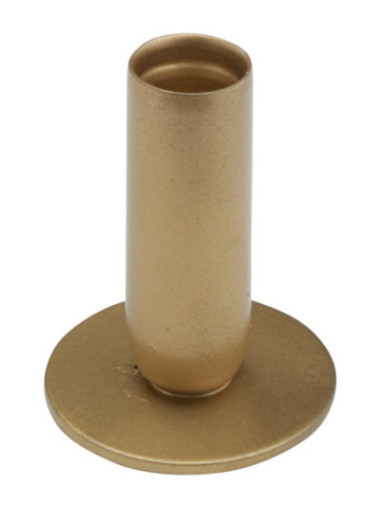 Candelero de hierro oro H 8 cm